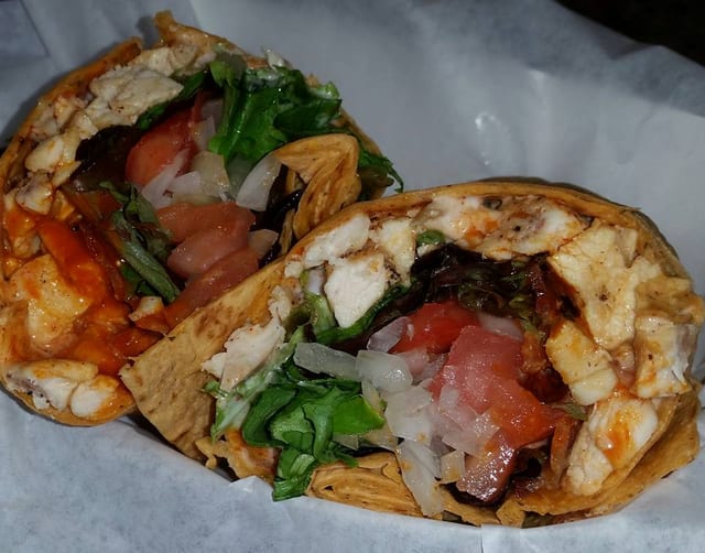 Spicy Chicken Club Wrap.