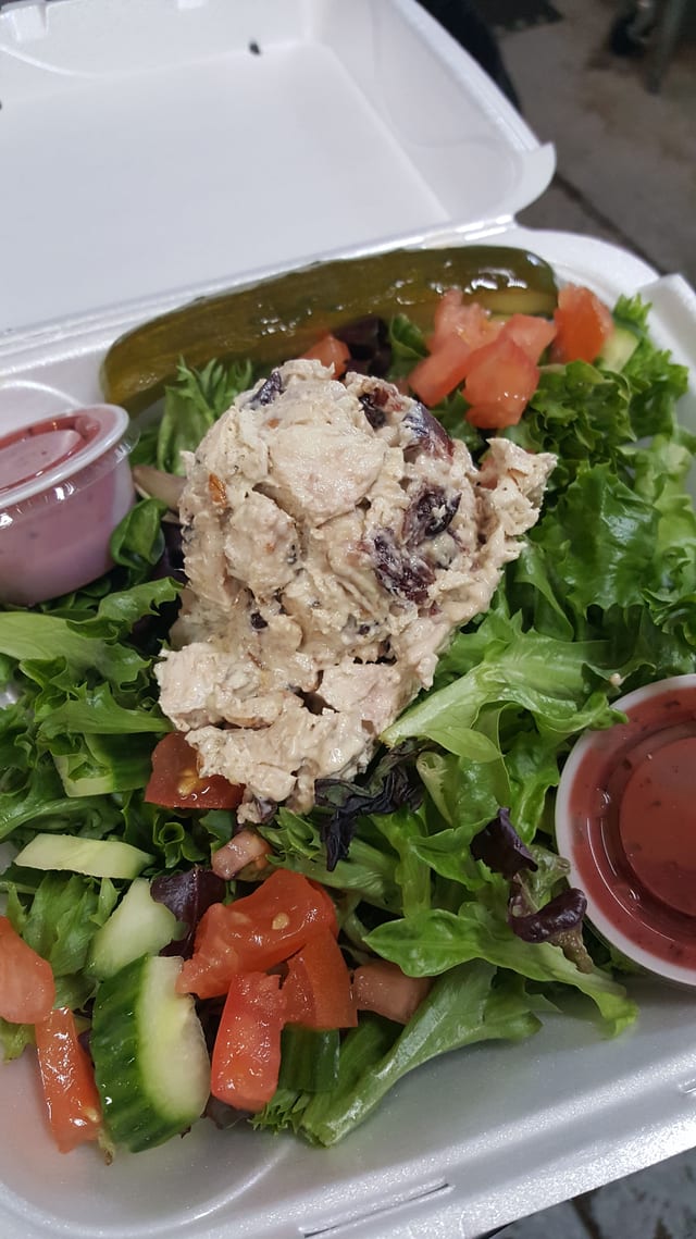 Southern Pecan Tumbled Chicken Salad.