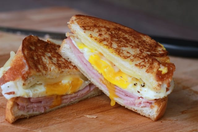 Ham, Egg & Cheese Sandwich.